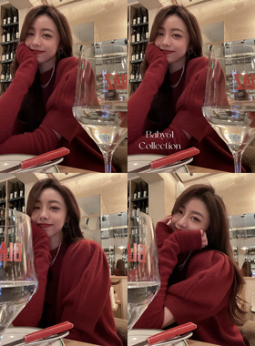 Baby61【Sweet heart】超甜的新年氛围袖套浣熊绒毛衣新 高品质版