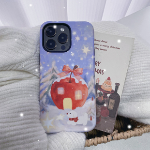 心有安处 小幸福。ins简约治愈系手机壳适用苹果17promax菲林二合一华为pura80荣耀500VivoS50X300小米17k70