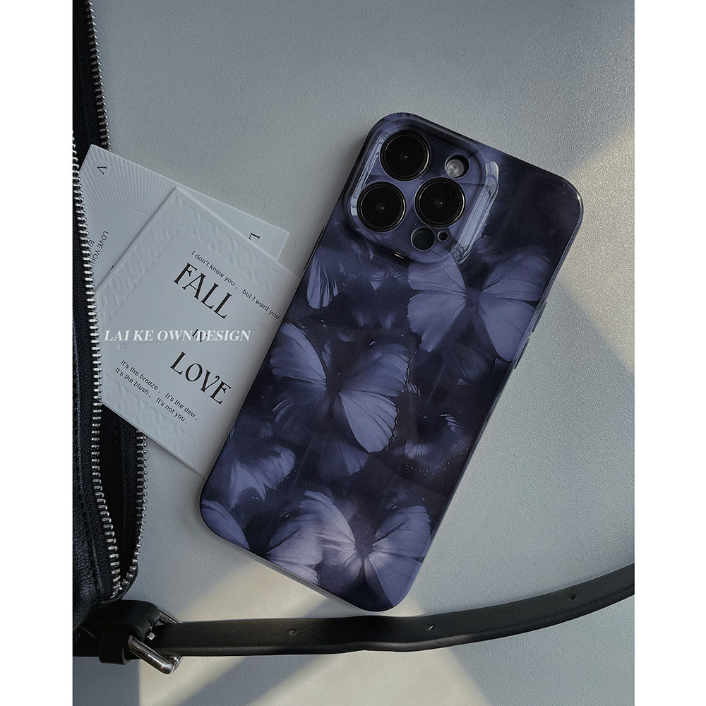 迷途。原创冷淡风高级感蝴蝶手机壳苹果15promax新款14华为p70mate60nova12全包软壳红米k50iqoo12,3C数码配件,手机保护套/壳,淘宝优惠券,粉丝福利购,淘宝优惠卷