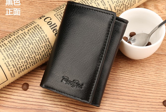 High cost performance hot selling mens and womens short wallet mens and womens general small wallet three fold small wallet five cards