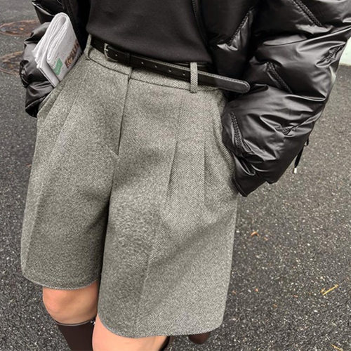 American Woolen Shorts For Women 2026 High-waisted Outer-wea