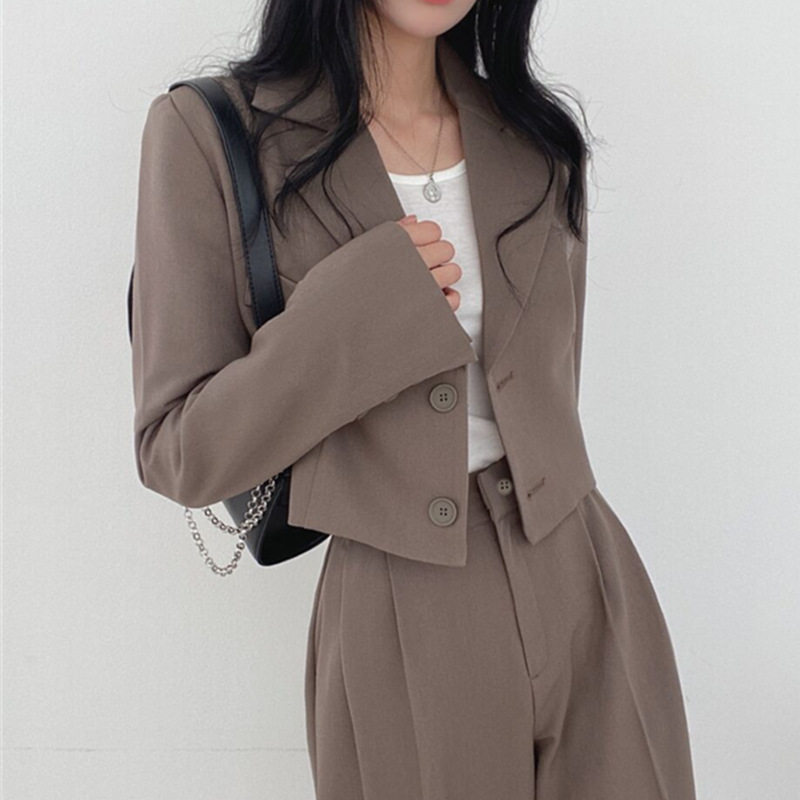 2026 Khaki Small Jacket For Women With Design Sense, Small T图片