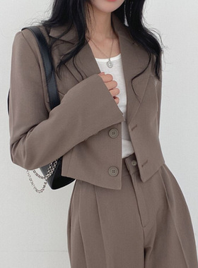 2026 Khaki Small Jacket For Women With Design Sense, Small T