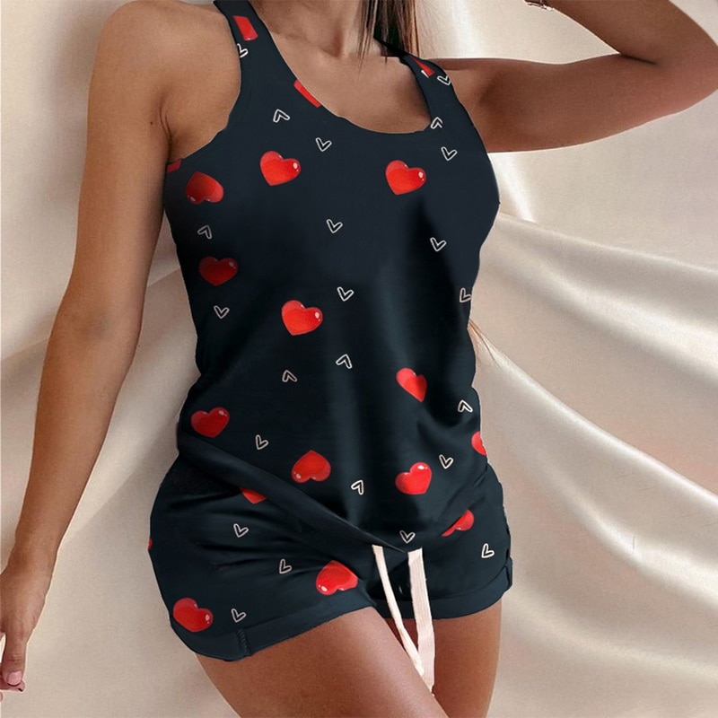 2021 HOT Pyjamas Women Camisole Sleep Wear Women Pajamas Hea