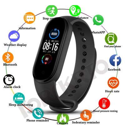 M5 Smart Bracelet Color Screen Heart Rate Blood Pressure Mon