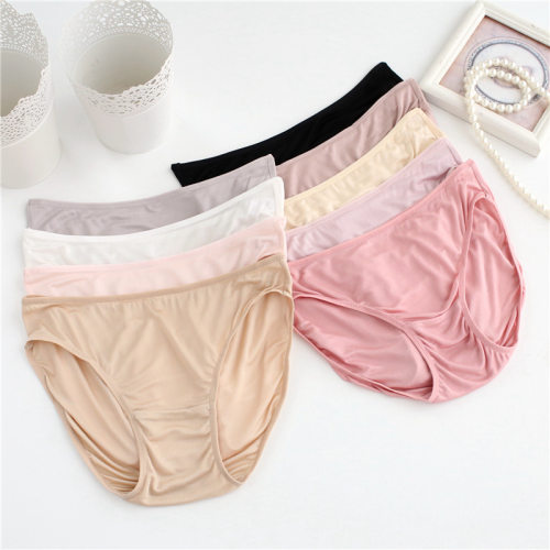 Mulberry Silk Women's Underwear Thin Low-waist  Shorts Knitt