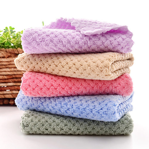 ral Fleece Cutting Edge 30*30 Small Square Towel Dishcloth K