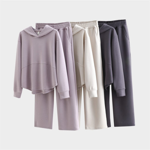 Hooded Casual Suit 2025 Women's Loose Slimming Sports Two-pi