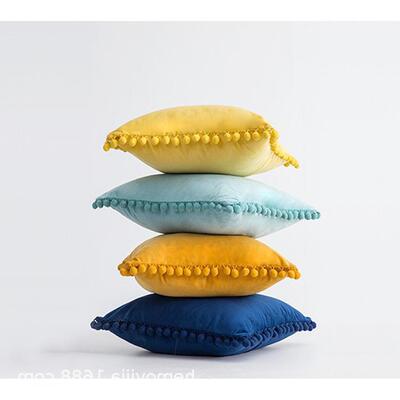 Spot Plain Fur Ball  Modern Simple Wind Sofa  Bedside Waist