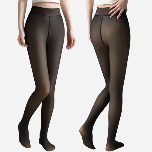 Fake See-through Extra Large Size One-line Crotch Leggings T