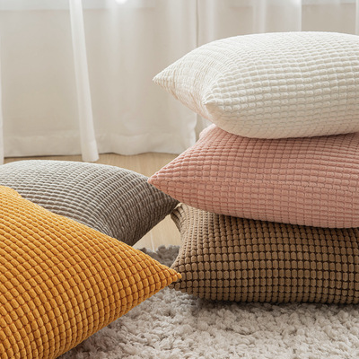 Ins Style Sofa Plush  Solid lor Fabric Home Bedside Back Cus