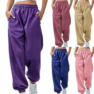 Casual Leg Pants Home Sports 2024 Loose Women