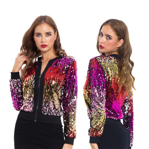 9272 Sequin Gradient lor Women's Jacket