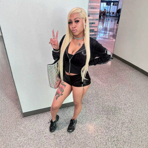 Fc1388 Hot Girl Hot Diamond Jacket Shorts Two-piece Set