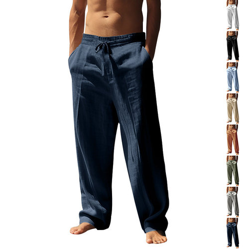 2026 Station Men's Hip Hop Breathable Linen Loose Casual Spo