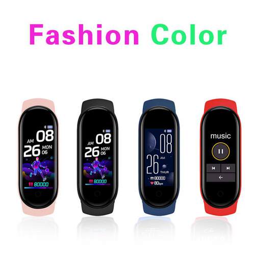 M5 M6 M7 Smart lor Screen Sports Pedometer Heart Rate Call I