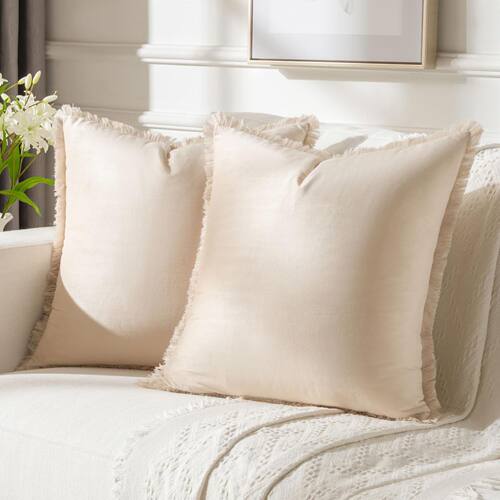 Simple Fringe Lace Solid lor Dutch Velvet Sofa Cushion ver H