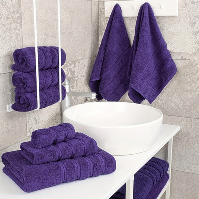 2026 Purple Towel Set 1 Bath Towel 1 Hand Towel 1 Set