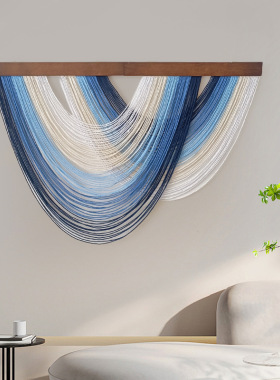 Wood Board Curved Decorative Tapestries Home Living Room Wal