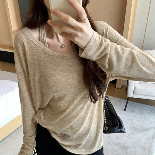Laid-back, Relaxed-feel Thin Sleeveless Tank Top And T-shirt