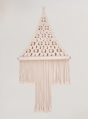 Christmas ree Tapestry Handmade tton Rope Woven Wall Hanging