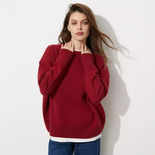 048 Round Neck Pullover Loose Women