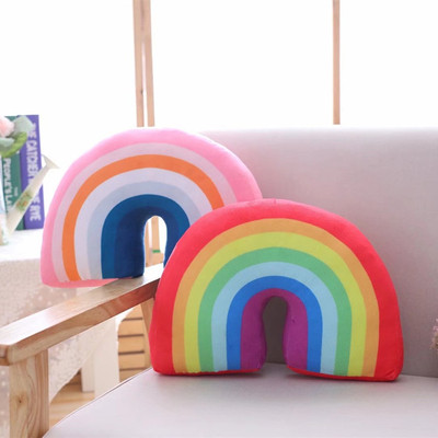Children's Room Rainbow   Cushion Plush Toy Neck  Office Sle