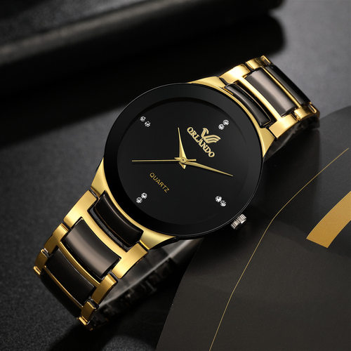 2023 High Quality Men Stainless Steel Quartz Watch Relogio M