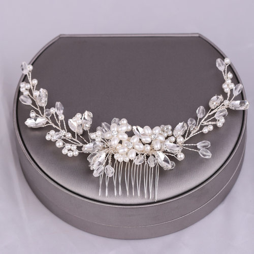 Wedding Hair Comb Pearl Hair Pins and Clips for Women Bride