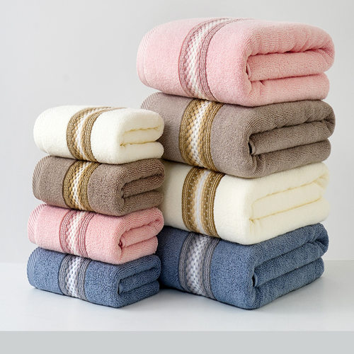 Towel tton Plain lor Soft Absorbent e Wash Household tton Ex