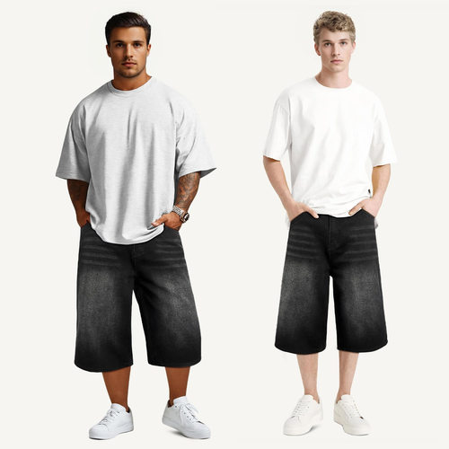 2026 Men's Denim Shorts Fashion All-match rendy Duffy Handso