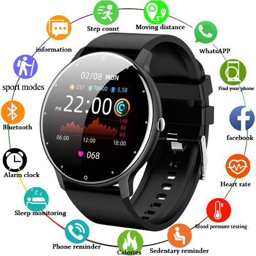 LIGE 2023 New Men Smart Watch Real-time Activity Tracker Hea