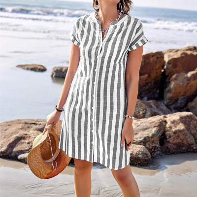 2026 Women's Fashion Loose Casual Temperament Casual Stripes