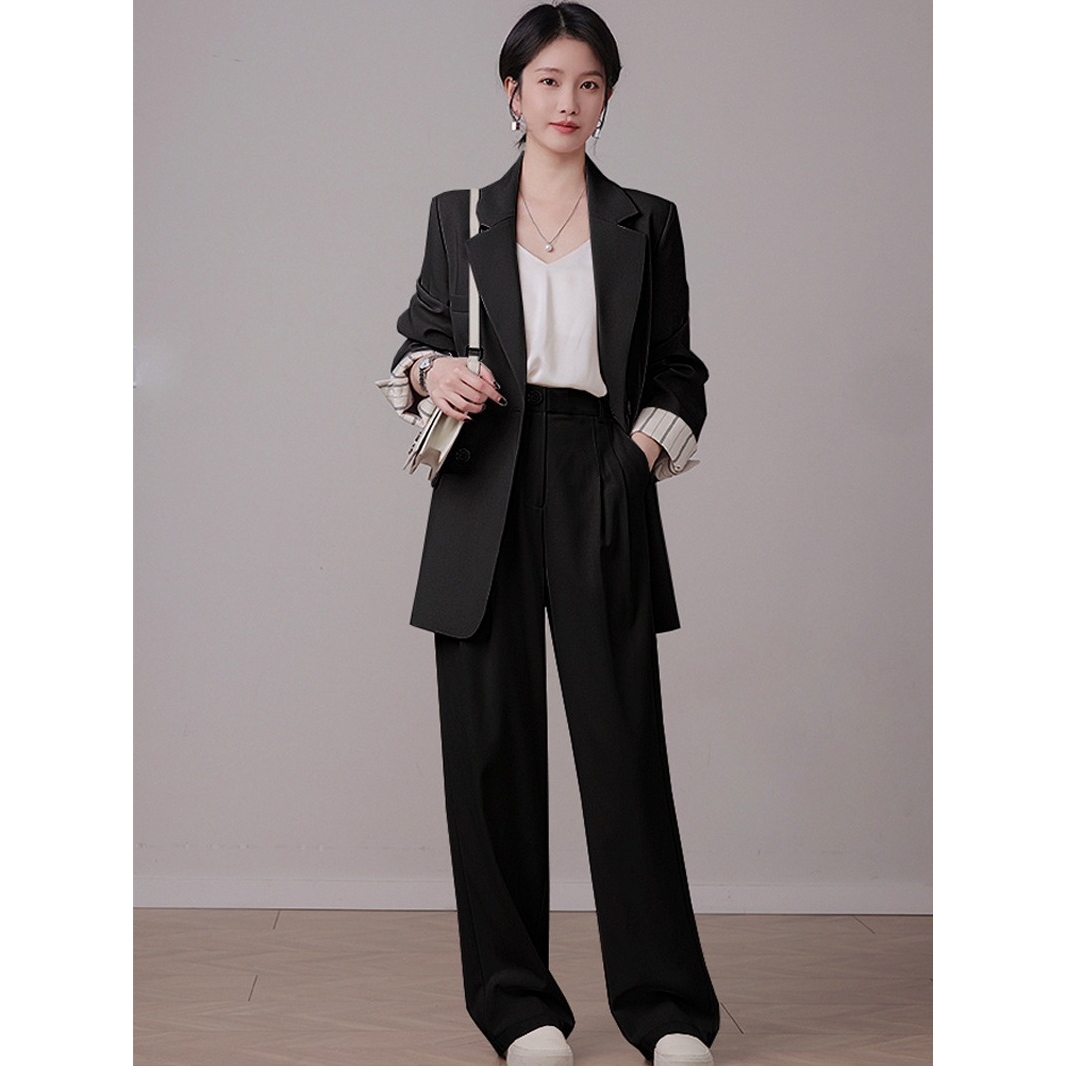 KZ123-春夏秋女装阔腿裤气质职业女士显瘦宽松裤子