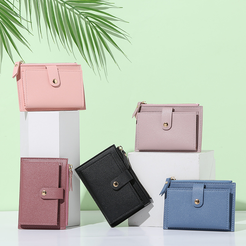 Female Wallet Short Wallet Women Thin Cute Simple Student in