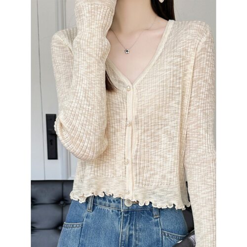 Ice Silk Sunscreen Cardigan For Women With Thin Skirt And Sh