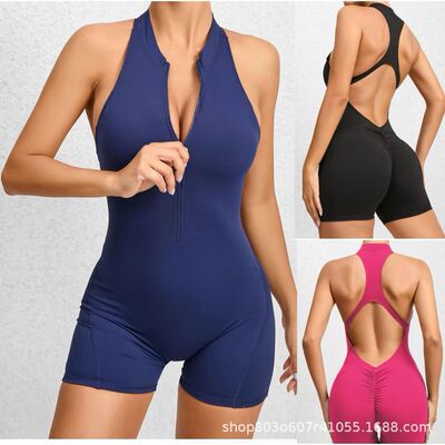 Quick-drying Pleated Jumpsuit Women's Peach Butt Jumpsuit Wi