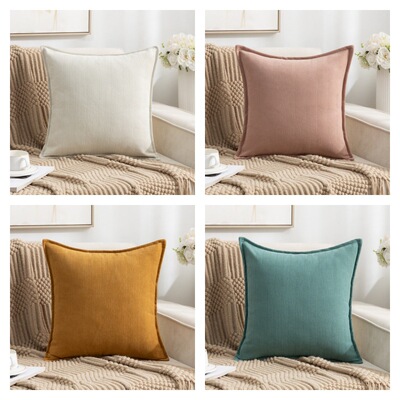 Case Chenille Sofa  Without re Bedside Back  Office Back Cus