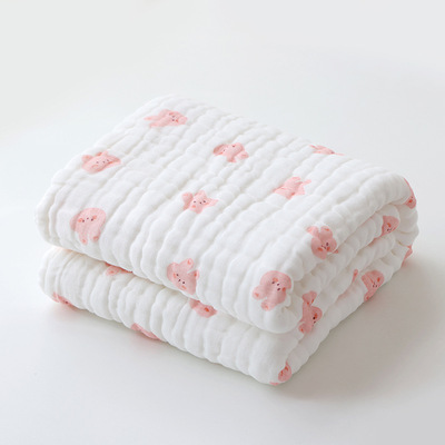 110*105 Nine-layer Baby Bath Towel tton Buersucker Children'