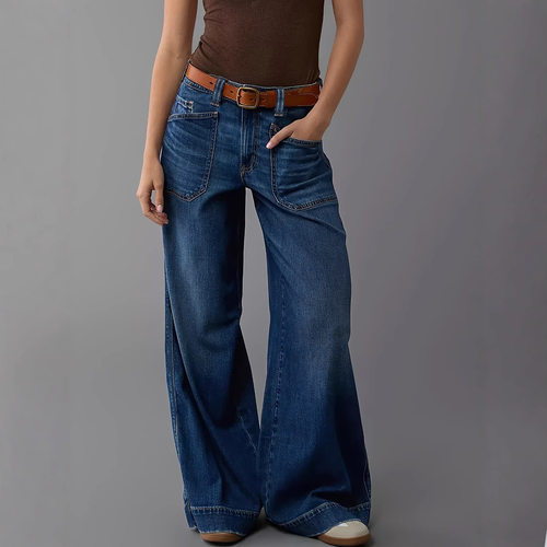 Xintang  Loose Women's 2026 Sretch Casual Wide Leg Pants Was