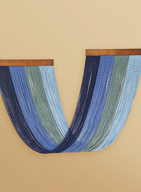 Wooden Tassel Tapestry Hand-woven Gradient Homestay Bedroom
