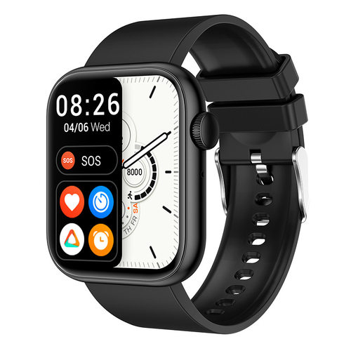 Qx7 Call Smart Watch Body Temperature, Heart Rate, Blood Oxy