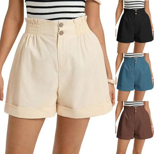 2026 Women’s Relaxed Fit Casual Wide-leg Shorts With Elasti