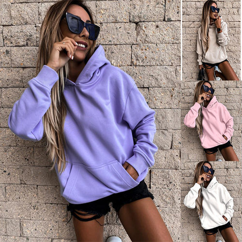 Women's 2026 Velvet Loose Solid lor Pullover