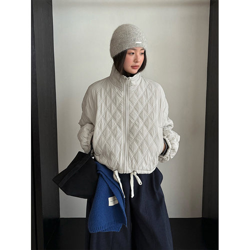 Tg Small Casual Diamond Quilted Jacket Women 2026 Versatile