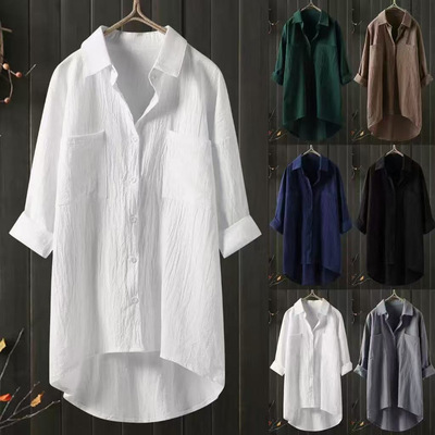 Southeast Asia Solid lor Fashion Women's Casual tton Linen L