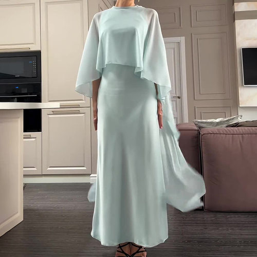 2026 Women Fashion Casual Long Dress Shawl Set