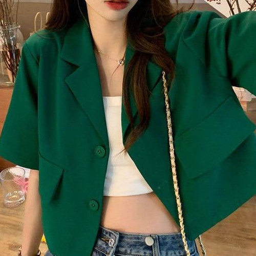 Short-sleeve Outerwear Set, Korean Style, 2026 Sweet And Edg