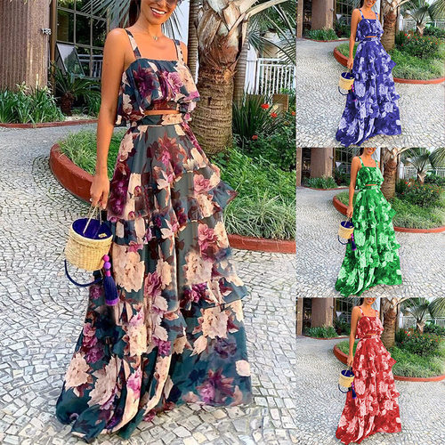 Fc549 Ready Stock 2025 Women's Fashionable Holiday Style Sli