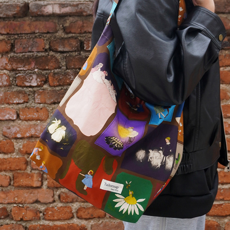 滑稽王国日本仓桥面料大容量托特包卡通可爱舒适柔软单肩斜挎大包,箱包皮具/热销女包/男包,通用款女包,淘宝优惠券,粉丝福利购,淘宝优惠卷